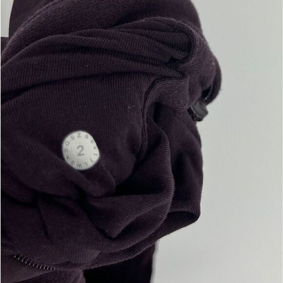 Lululemon Pants Size 2 Womens Maroon Ready to Rulu High Rise Crop Jogger Yoga - Picture 7 of 7